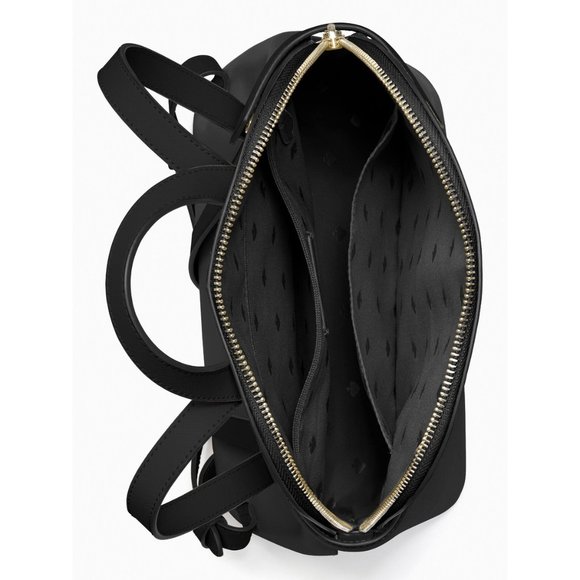 New Kate Spade Staci Saffiano Leather Dome Backpack Black - Picture 4 of 4